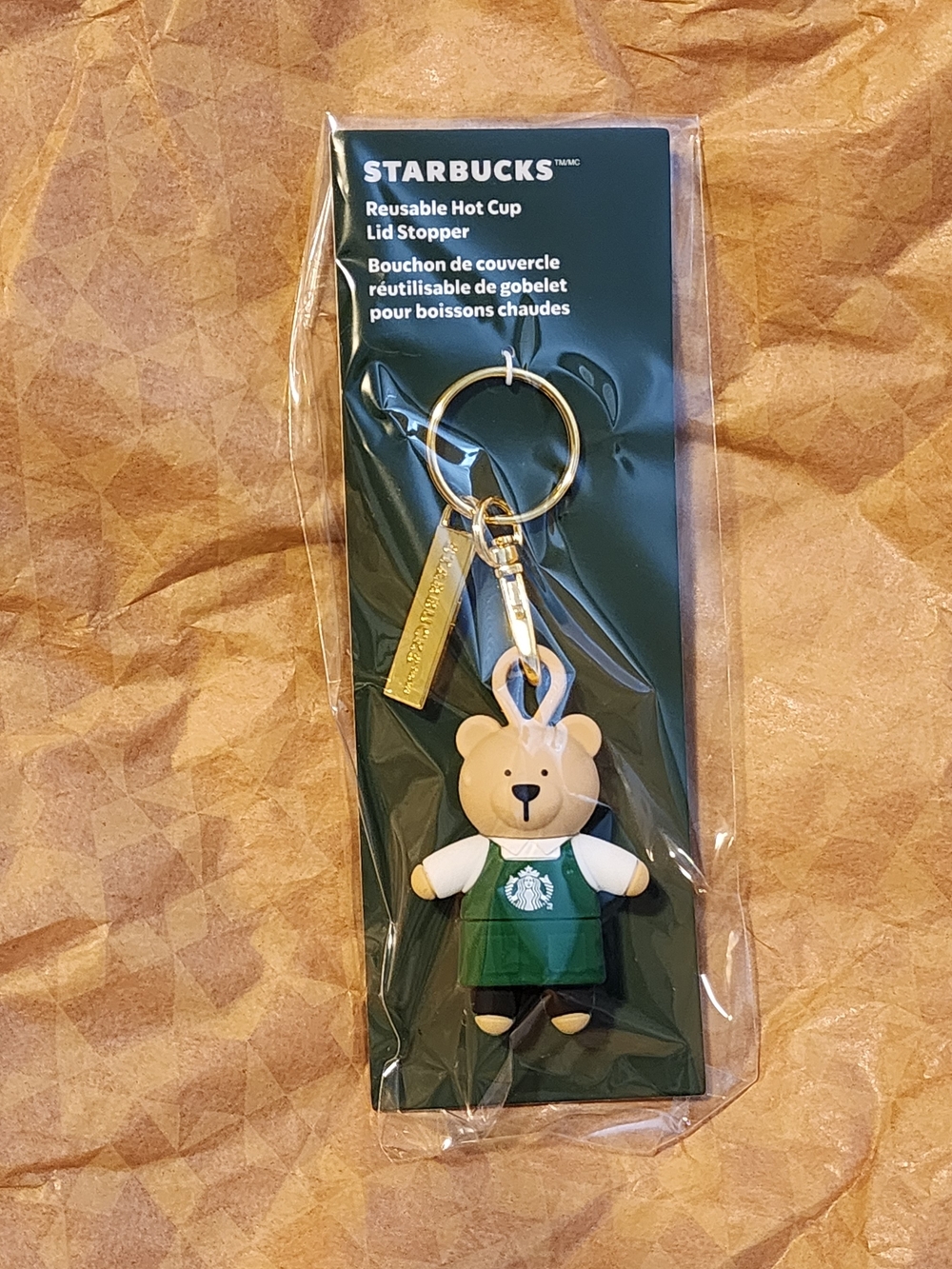 Starbucks Bear Keychain – Green Apron